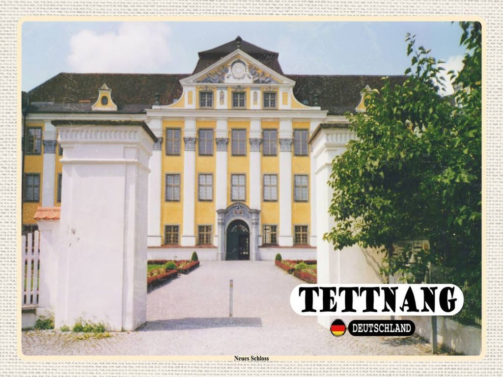 vianmo Holzschild 30x40 cm Tettnang Neues Schloss Bildmotiv Reisemotiv Abenteuer Reisen