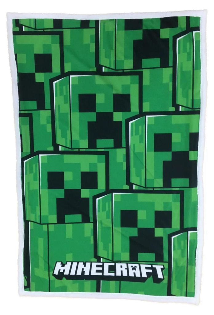 Minecraft-Fleecedecke – Sherpa