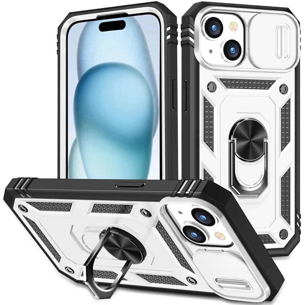 Custodia Professionale iPhone 15 Plus: Protezione Totale Bianca