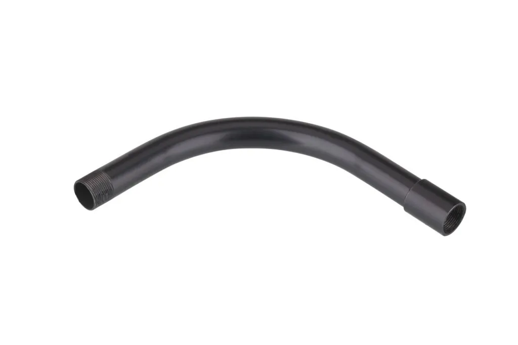 Coude acier fileté SB-E 32 Fränkische haute résistance laqué noir sw