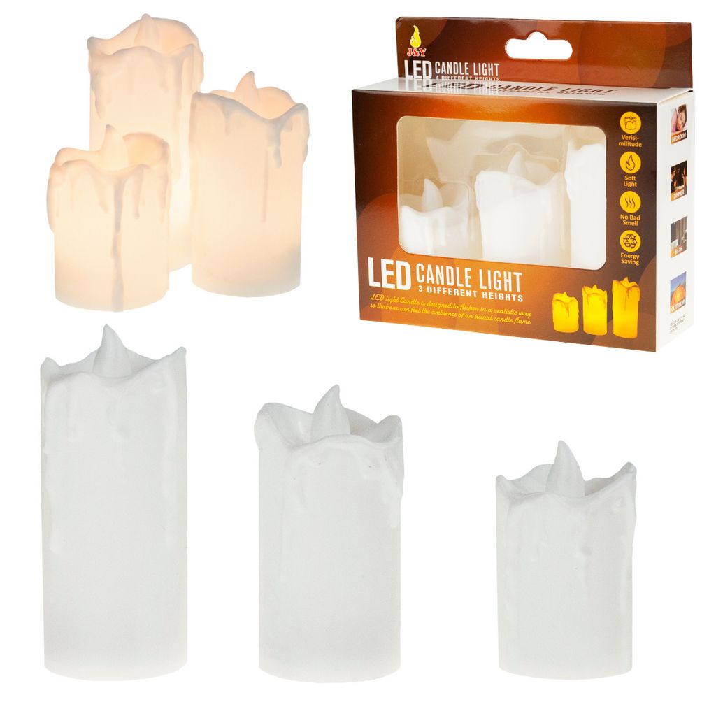 Dekoratívne LED sviečky - 3 ks Obrázok produktu 10