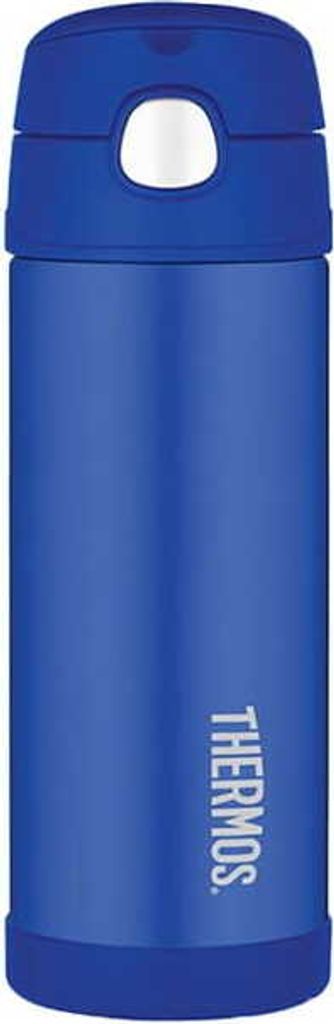 Thermos pour enfants avec paille Thermos 0,47l bleu Image du produit 