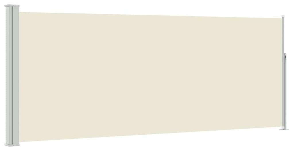 vidaXL Ausziehbare Seitenmarkise 117×314 cm Creme Produktbild 
