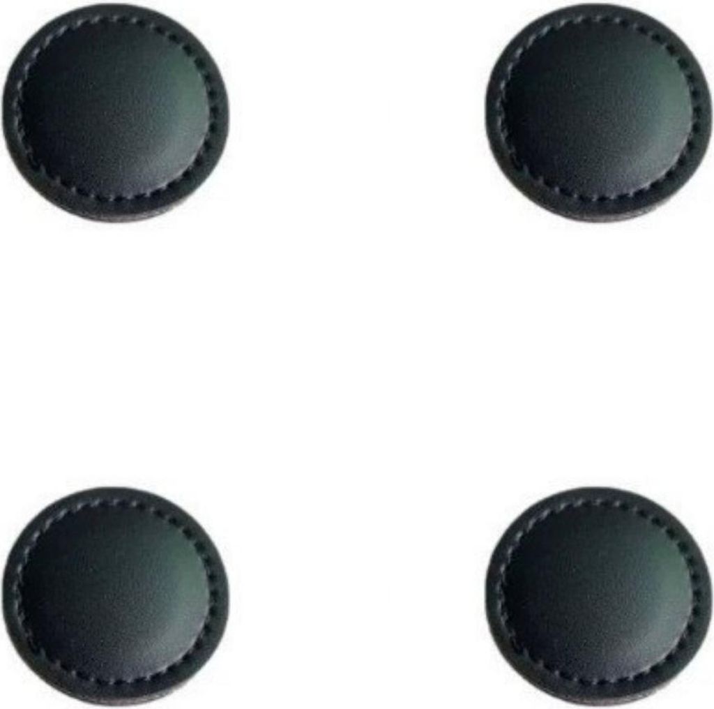 INF 4er-Pack Magnetische PolyurethanGolfball Positionsmarker - Verschiedene Farben Schwarz