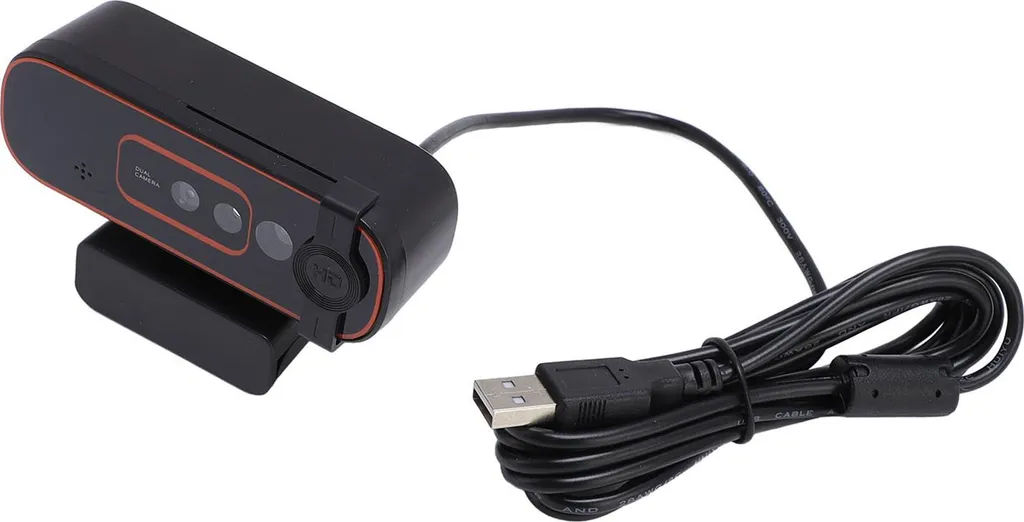 Webcam Full HD pour PC avec reconnaissance faciale et microphone privé
