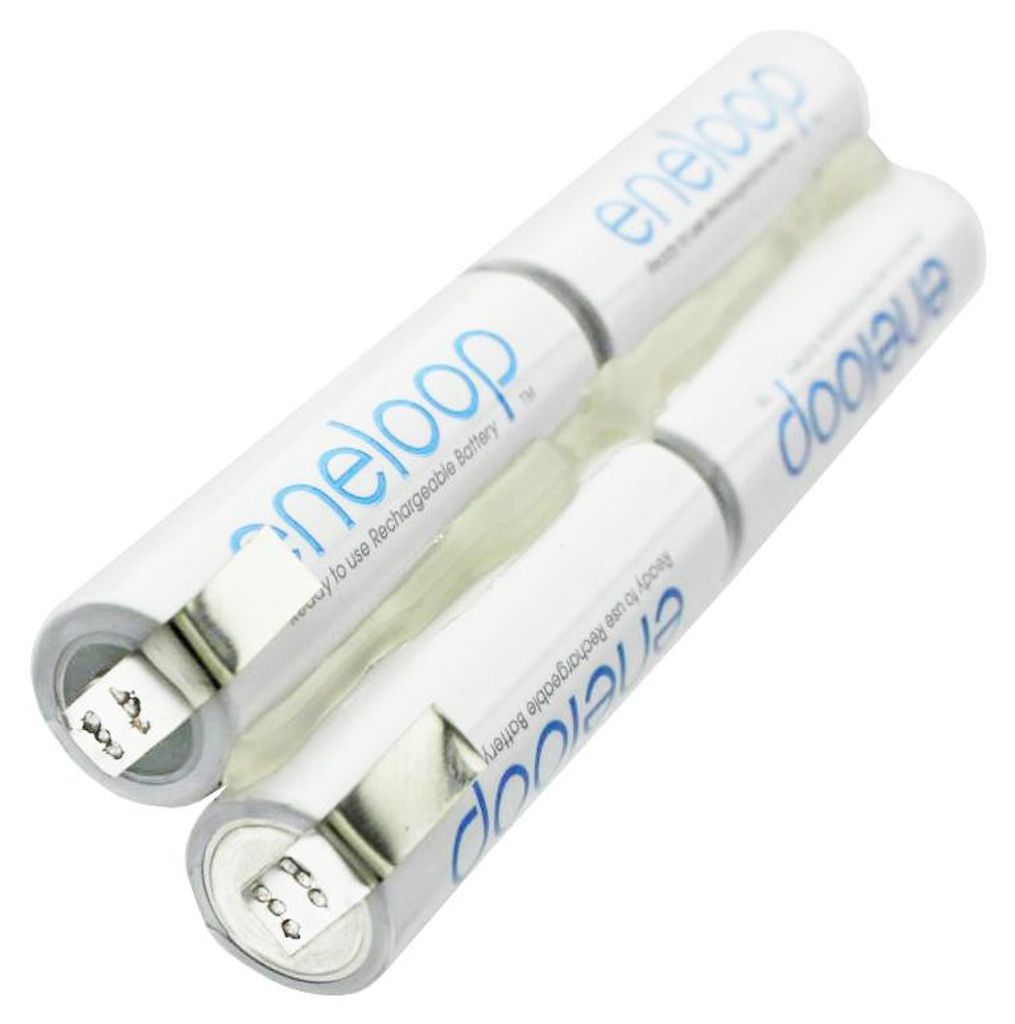 Akkupack Panasonic eneloop Standard (ehem. Sanyo eneloop Standard) AA Stange L2x2 4,8/2000 mit LF-U