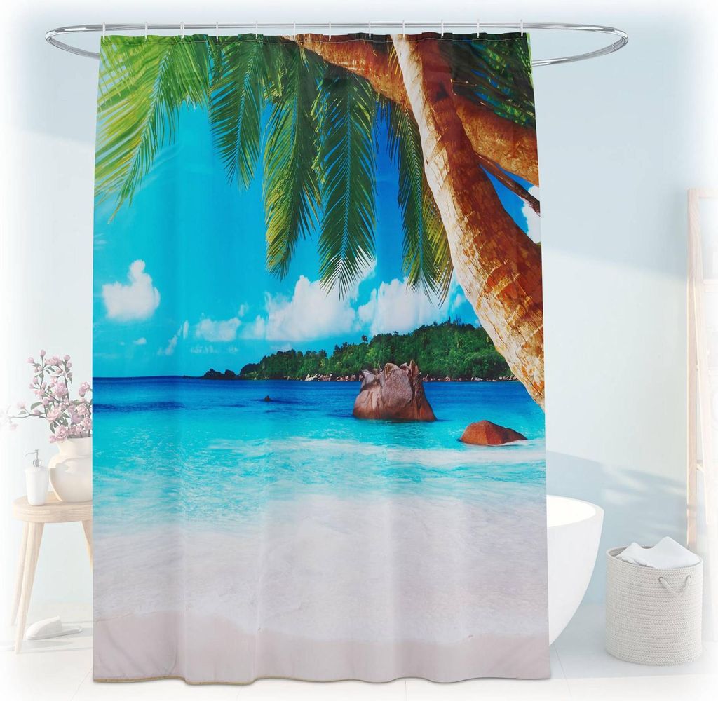 Duschvorhang 180x200 cm mit Motiv