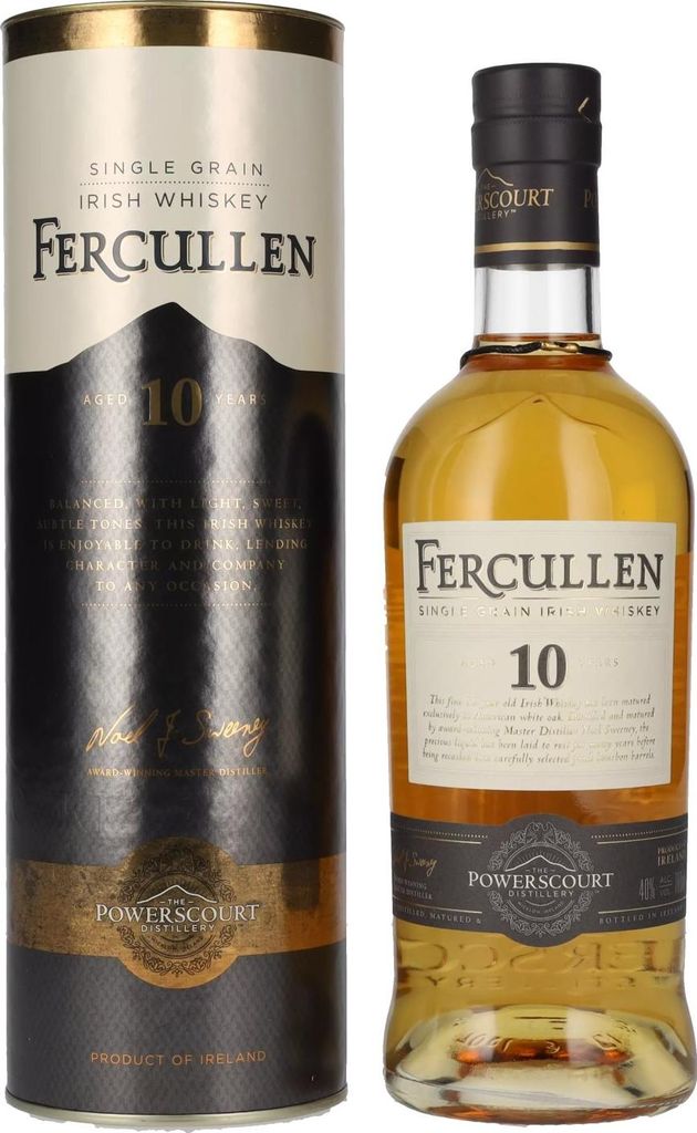 Fercullen 10 Years Old Single Grain Irish Whiskey 40% Vol. 0,7l in Geschenkbox