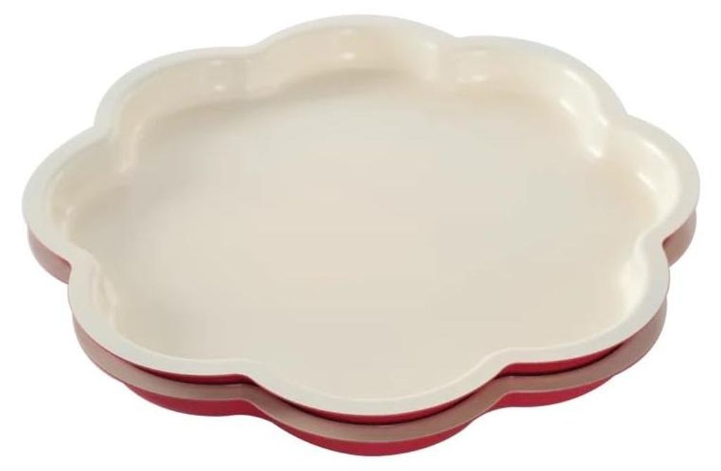 Nordic Ware Celebrations Layer Cake Pans | 2-teiliges Backformen-Set aus Aluminium | Runde Kuchenformen mit gewelltem Rand, Ø 23,5 cm, Antihaftbes...