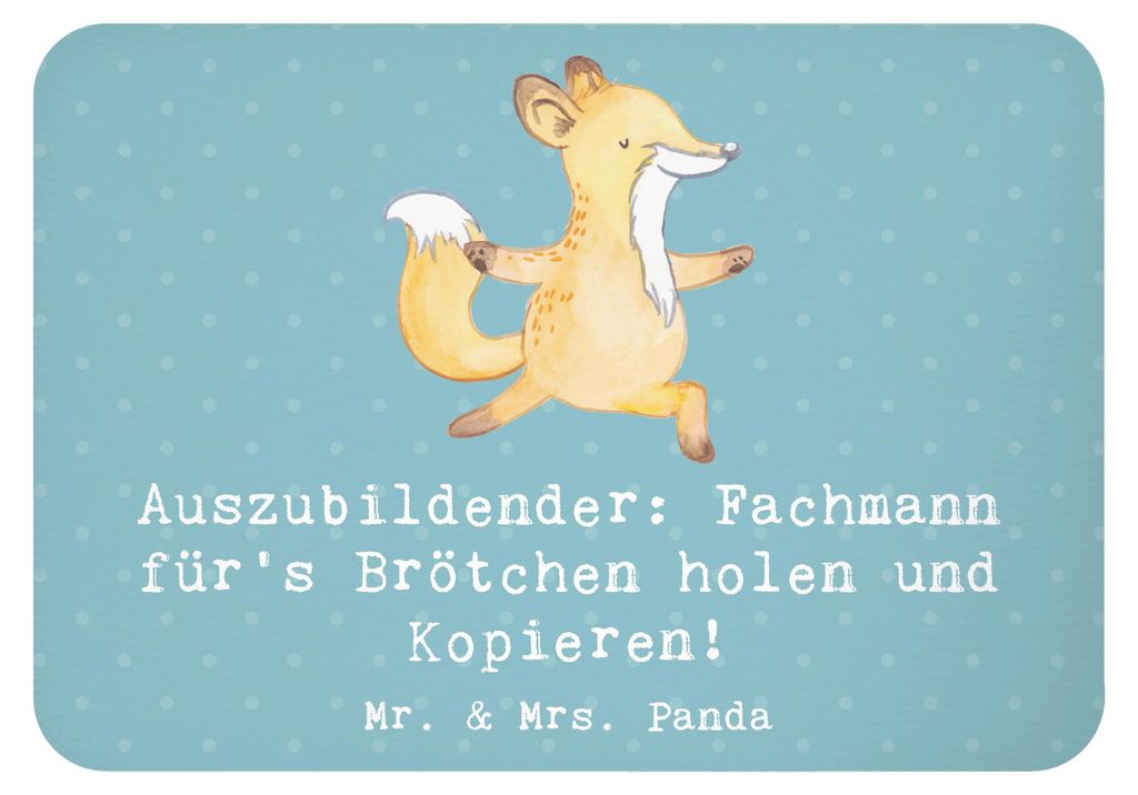 Mr. & Mrs. Panda magnet Auszubildender Profi - Meeresbrise - Geschenk, Geschenke mit Herz, Azubi-Zeit, whiteboardmagnet, Berufe, Unterstützung, En...