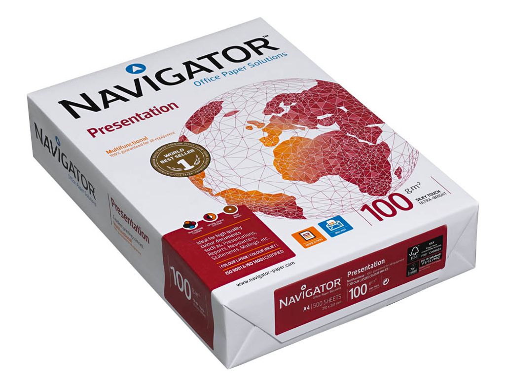 NAVIGATOR Carta per fotocopie Presentazione DIN A4 100 g/m² Immagine del prodotto 