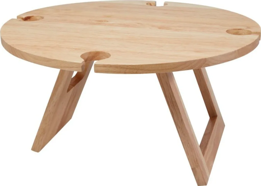 Table bois naturel Soll PF3942 pliable - Finition bois haute qualité