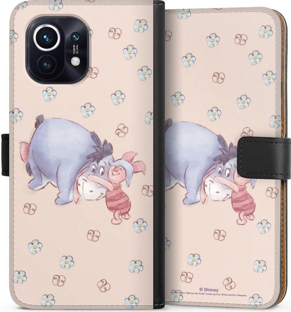 DeinDesign Klapphülle für Xiaomi Mi 11 Handytasche Lederhülle Tasche Disney Esel Winnie Puuh Ferkel
