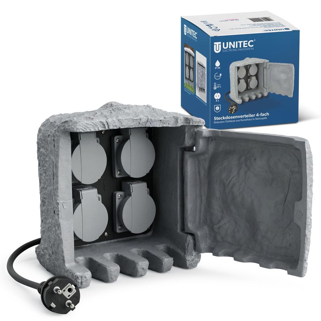UNITEC Steckdosenverteiler 4-fach Produktbild 