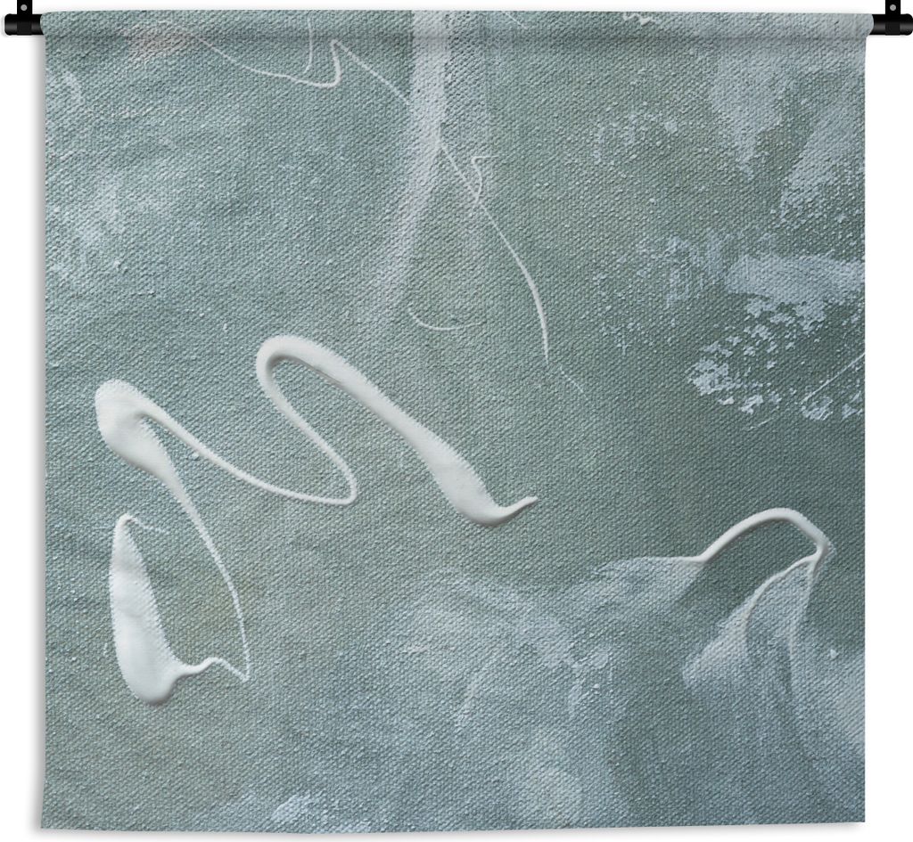 MuchoWow Wandteppich Wandbehang Acrylfarbe - Gestaltung - Abstrakt 150x150 cm Tapisserie Dekoration Wandtuch - Wohnaccessoires - Modernes