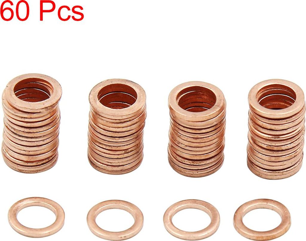 Unterlegscheiben 60stk. Scheiben Wascher Flach Dichtung Ring 7mm Innendur