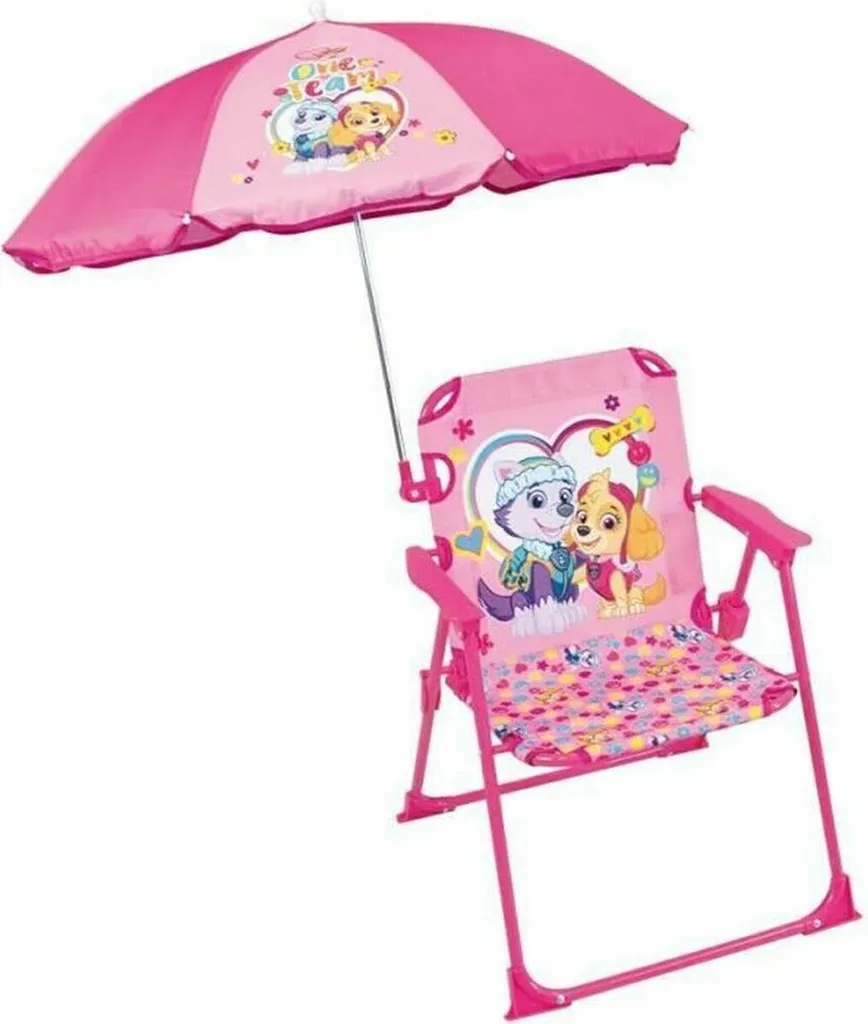 Fauteuil de jardin pliable pour enfant Stella Pat'Patrouille + Parasol