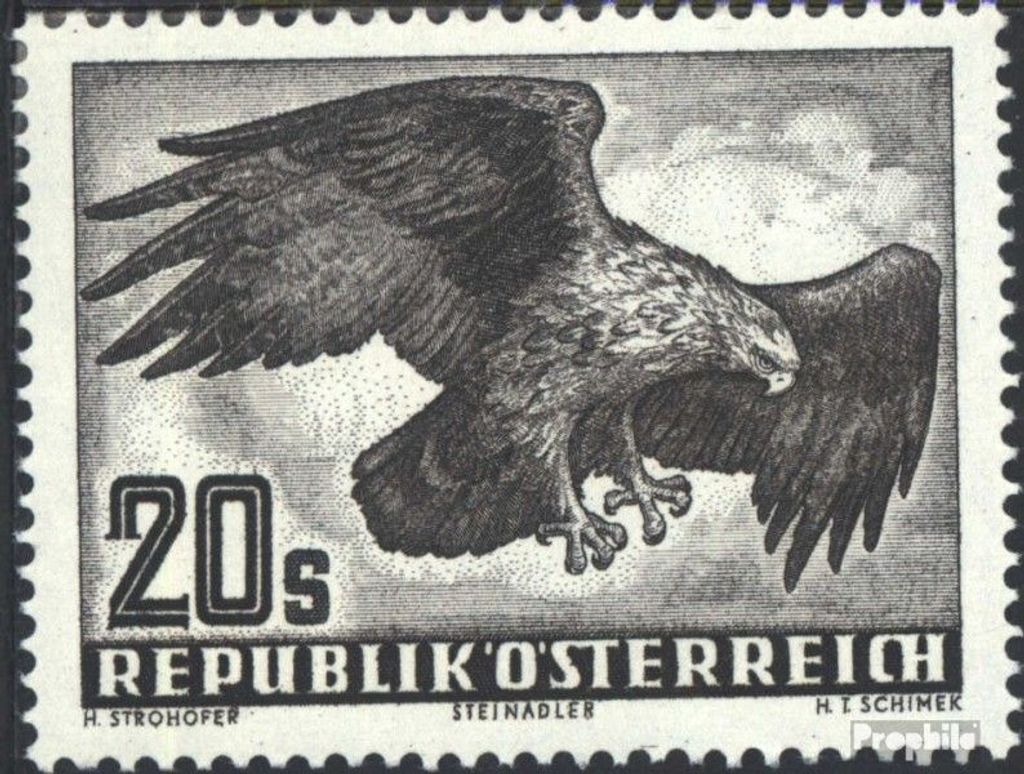 Briefmarken Österreich 1952 Mi 968y (kompl.Ausg.) gestempelt Flugpost-Ausgabe