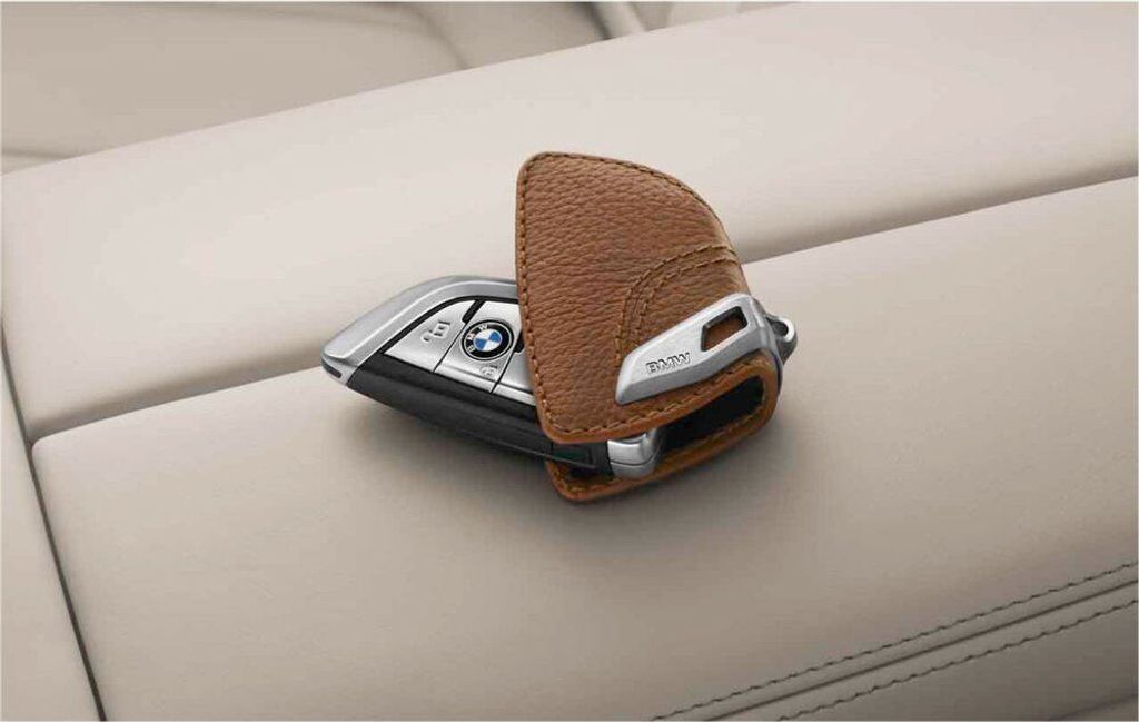 BMW Schlüsseletui Leder Sattelbraun Original OE Schlüssel Produktbild 
