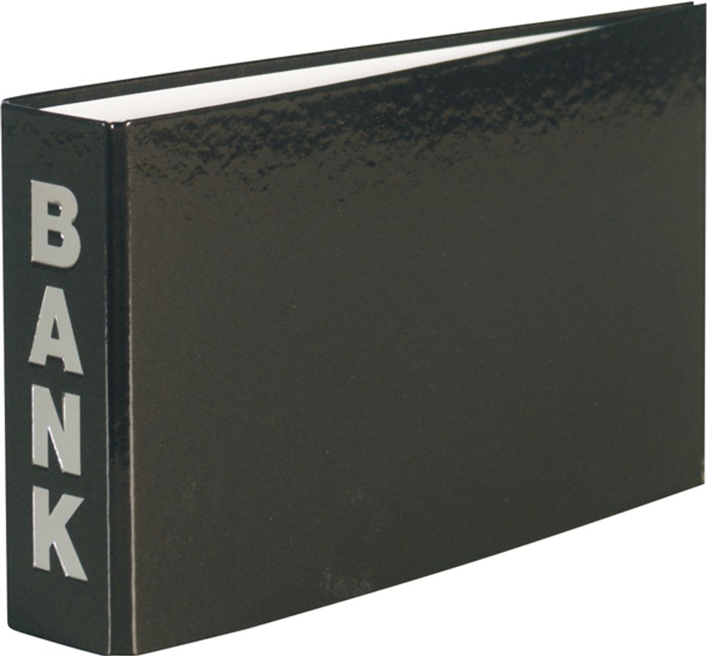 Bankordner 140x250mm Ordner für Kontoauszüge schwarz