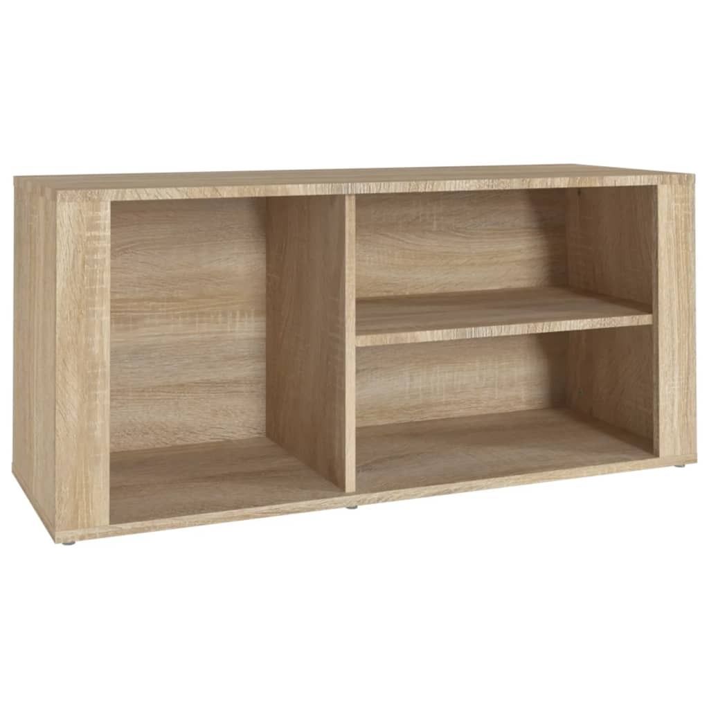 vidaXL Schuhregal Sonoma-Eiche 100x35x45 cm Holzwerkstoff