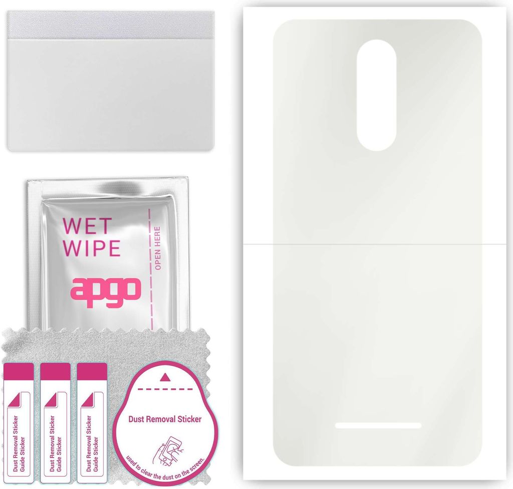 apgo Rückseite Schutzfolie, Matt, kompatibel mit TP-Link Neffos C7 Lite, Hinten Hydrogel-Displayschutzfolie mit Positionierhilfe, kratzfest, einfa...