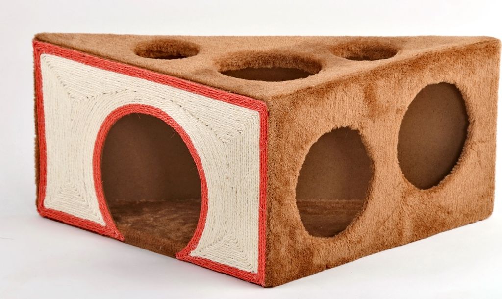 animal-design Grotte pour chat « KäseEcke » Cachette pour Image du produit 