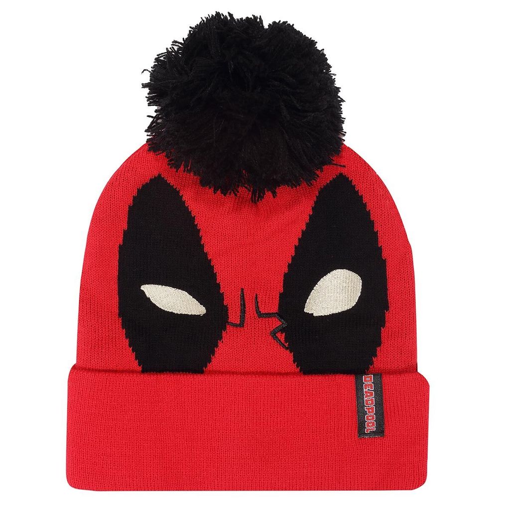 Deadpool Mütze Uni Deadpol Face rot/weiß/schwarz Standard Produktbild 