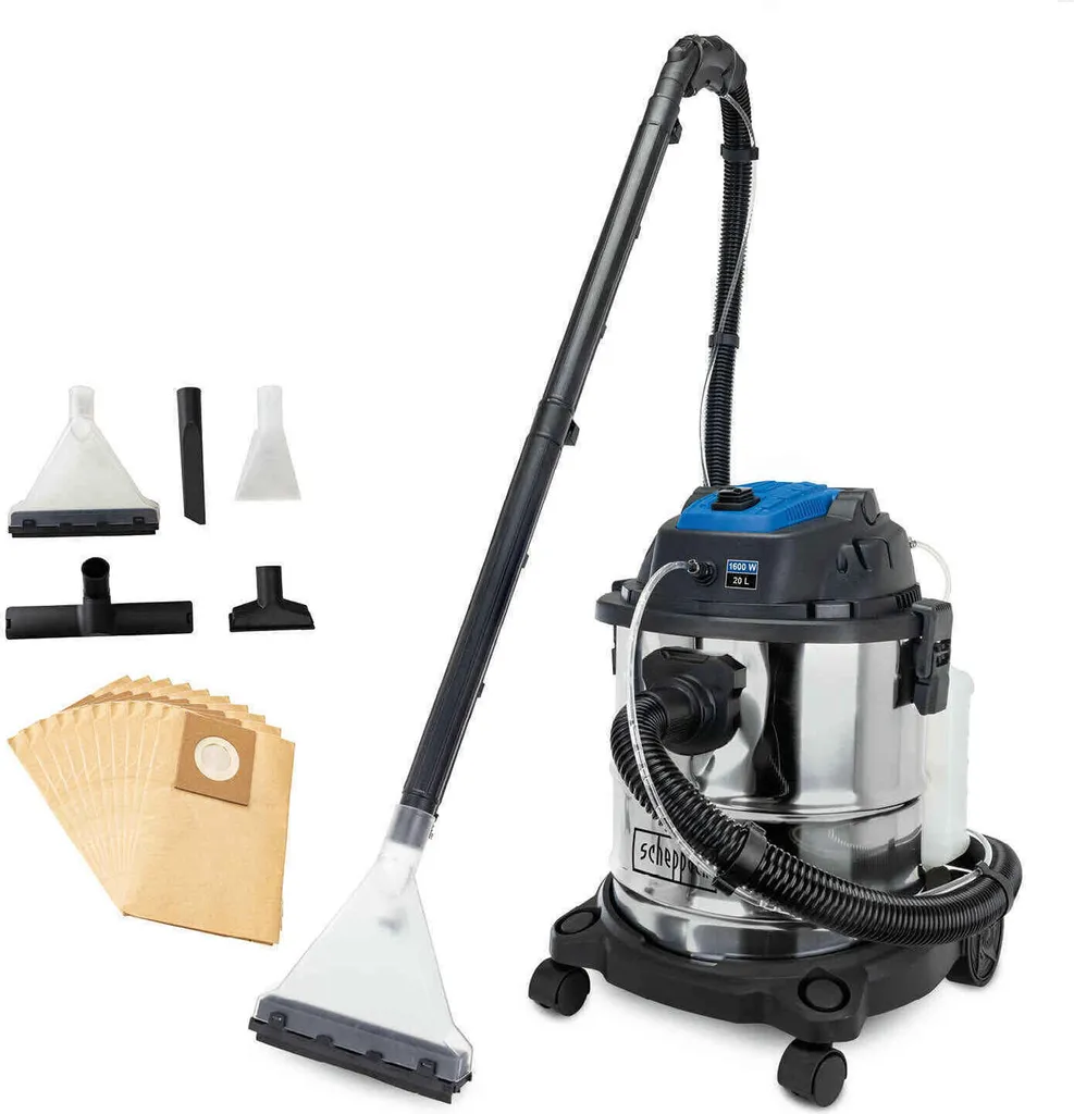 Scheppach Aspirateur SprayVac20 5 en 1 Injection Extraction 1600W 20L