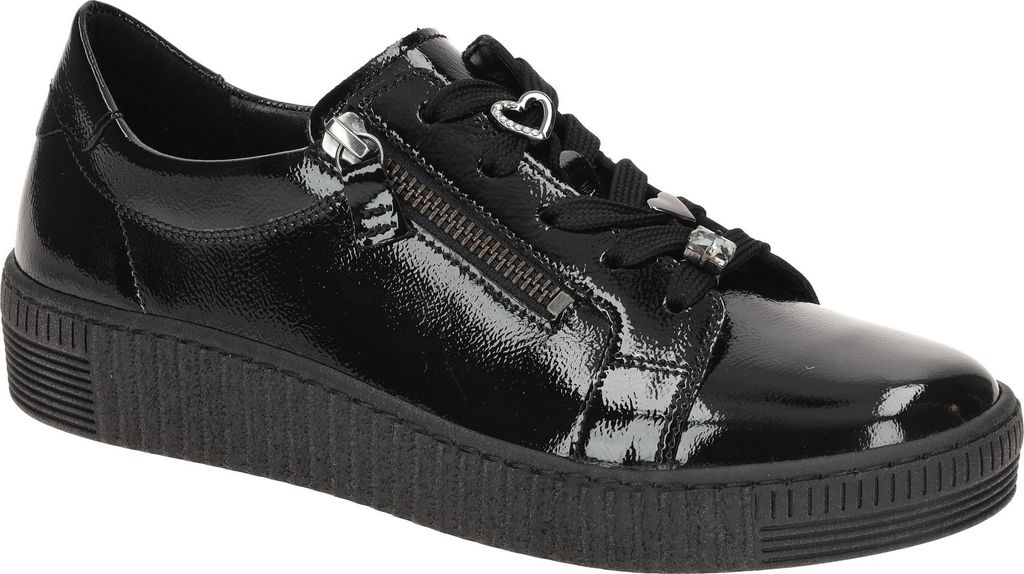 Gabor Sportliche Schnürschuhe Damen 32303938373430 Schwarz 35 EU