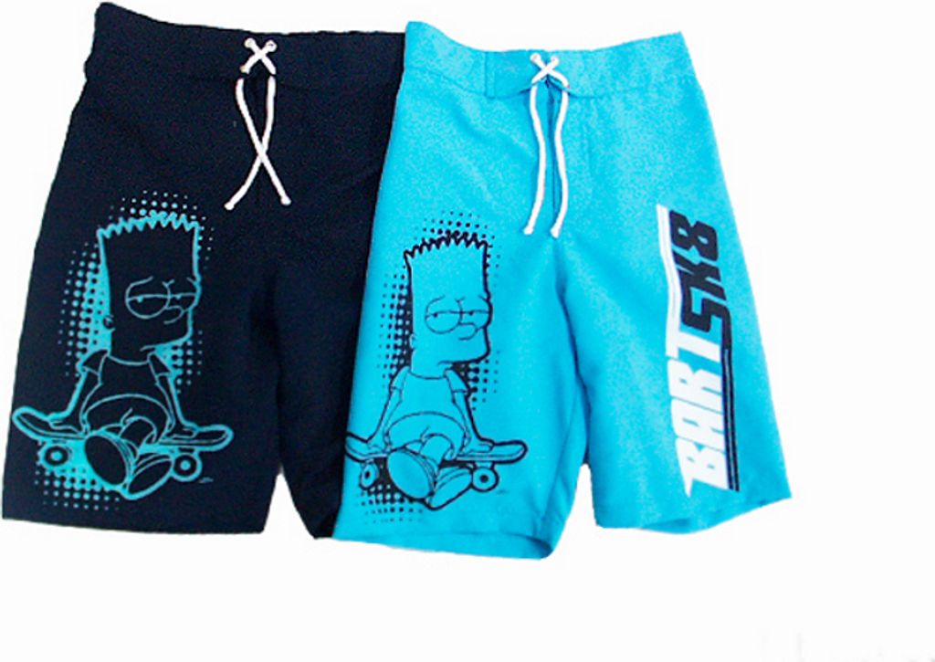 83469 The Simpsons Badeshorts Jungen Dunkelblau Gr.128