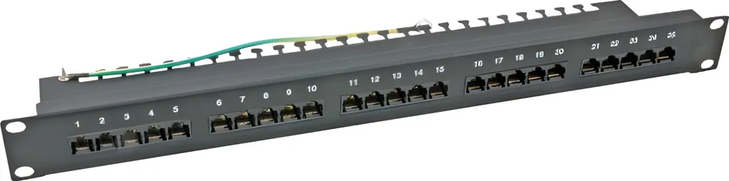 Patch Panel ISDN 50 Porte Cat.3 EFB 37595SW.2 - Risparmia Spazio