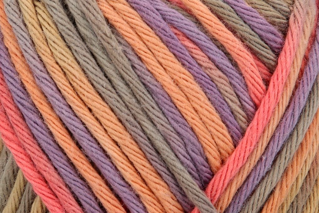 Puppets Lyric Multicolor Häkelgarn - Stärke 8, 50g/70m, 100% Baumwolle, Buntes Garn Für Einsteiger