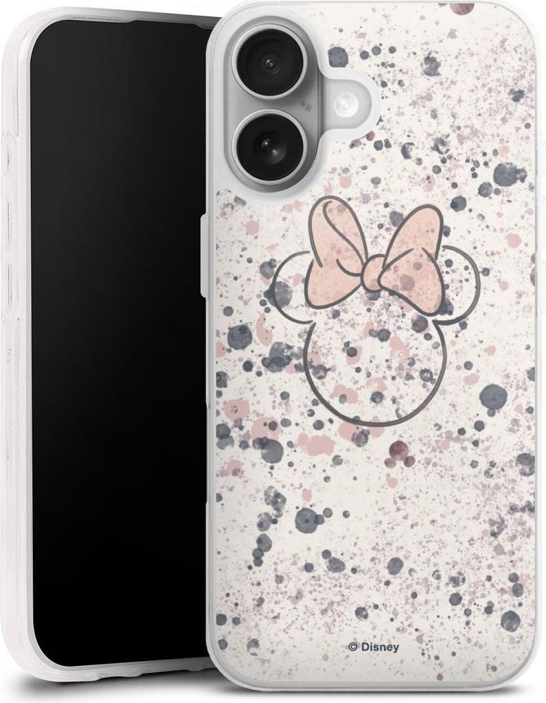 DeinDesign Handyhülle für Apple iPhone 17 Silikon Hülle Case Smartphone Schutzhülle Disney Minnie Mouse Wasserfarbe