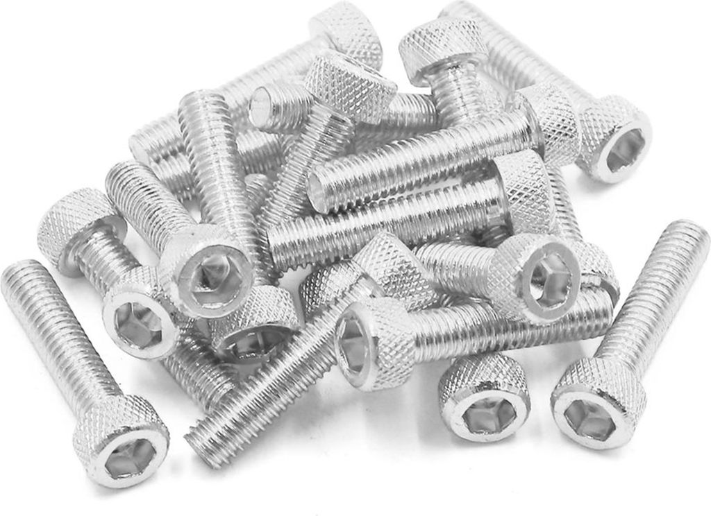20stk Motorrad Wagen Sechseck Steckdosen Verschluss Schrauben Silber M6 x 30mm DE de