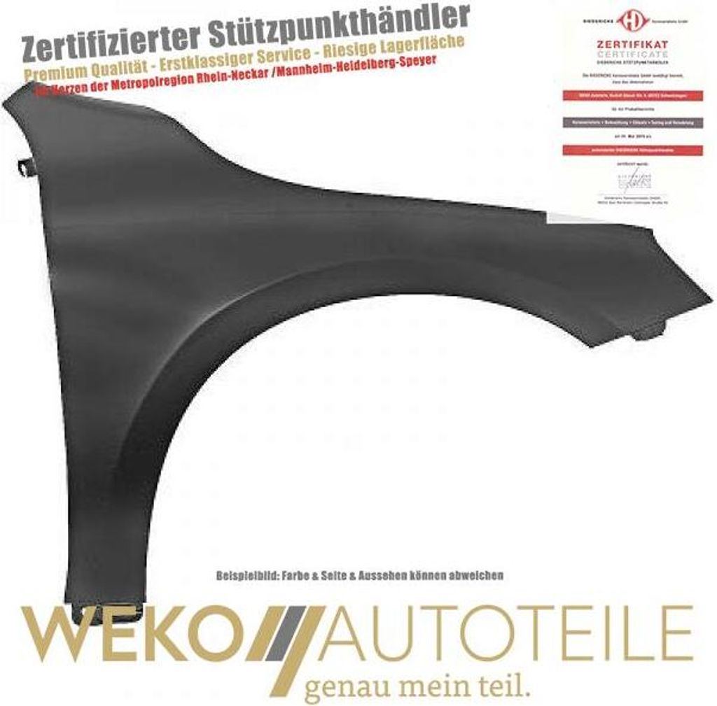 Kotflügel rechts DIEDERICHS 7662106 für VOLVO