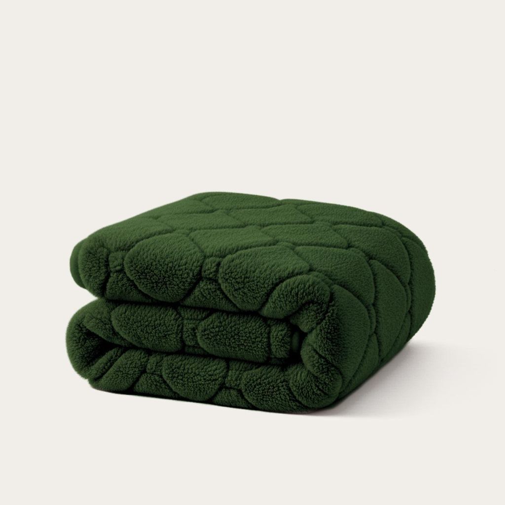 HappyBed - Bettdecke für das ganze Jahr 160x200 cm - Waschbare Bettdecke ohne Bezug - Bedruckte Bettdecke ohne Bezug - Bettwäsche - Dark green