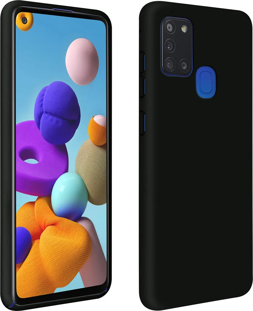 Custodia Samsung Galaxy A21s Silicone Soft Touch Nero - Protezione Top