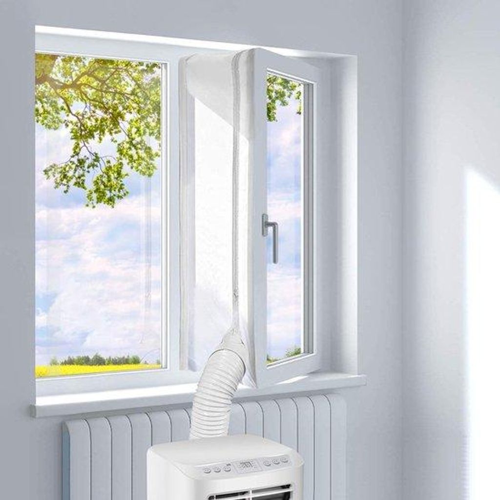 Raamafdichting für mobile Klimaanlagen, Klimaanlage, Vleugelramen, 300 cm, für Waschtüren, Hot Air Stop, universell für Fenster
