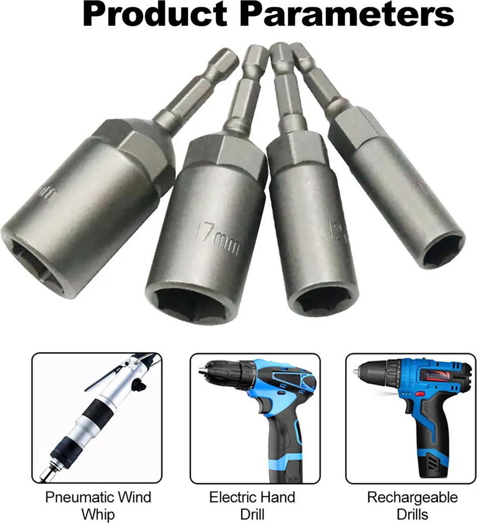 Coffret de Douilles à Queue Hexagonale pour Visseuse et Perceuse 15pcs