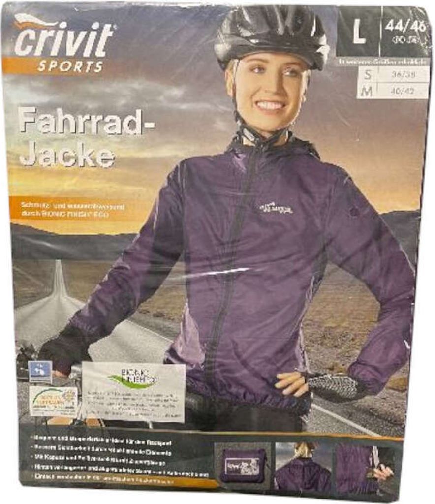 Crivit Sports Damen Fahrrad-Jacke Bequem und strapazierfähig Radsport Lila L
