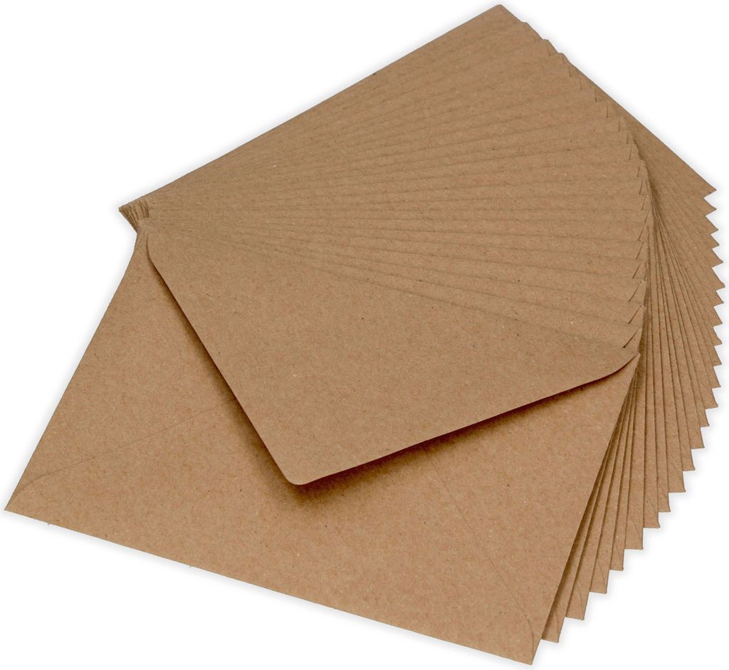 Briefumschlag C6 Recycling Kraftpapier Steckverschluss ohne Produktbild 4