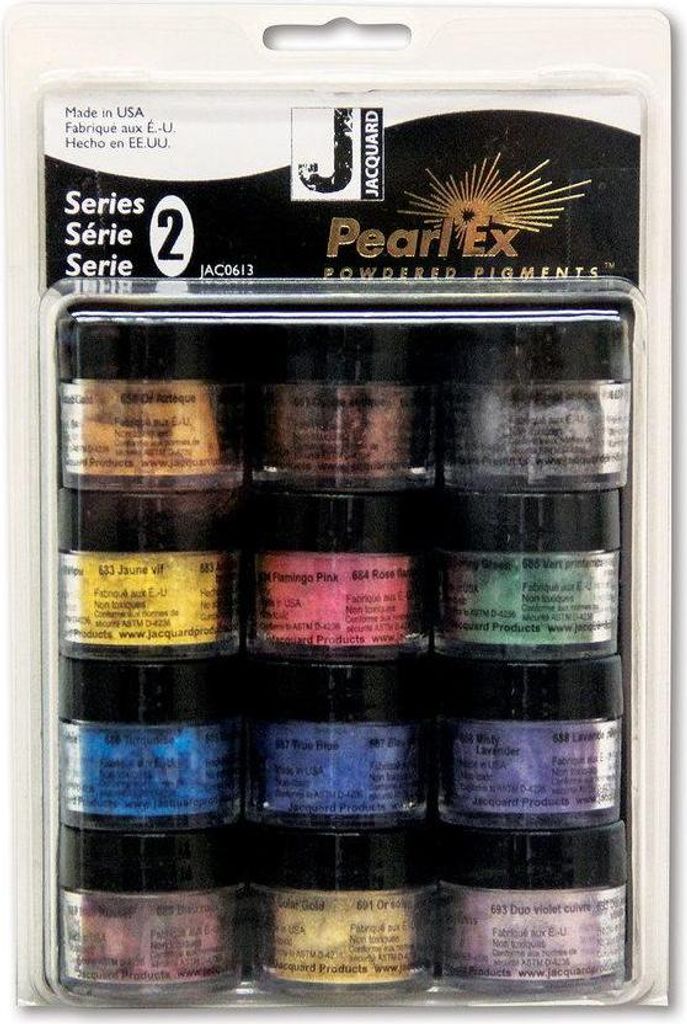 Jacquard Pearl Ex Pigmente Set - Serie 2 - 12 Farben Pulver