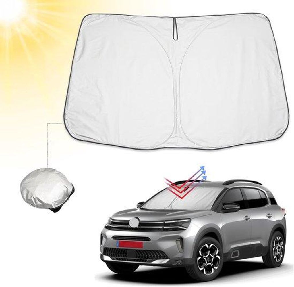 Famanu Sonnenblende für Frontscheibe - faltbare Sonnenschutzlösung für SUVs 2017–2024