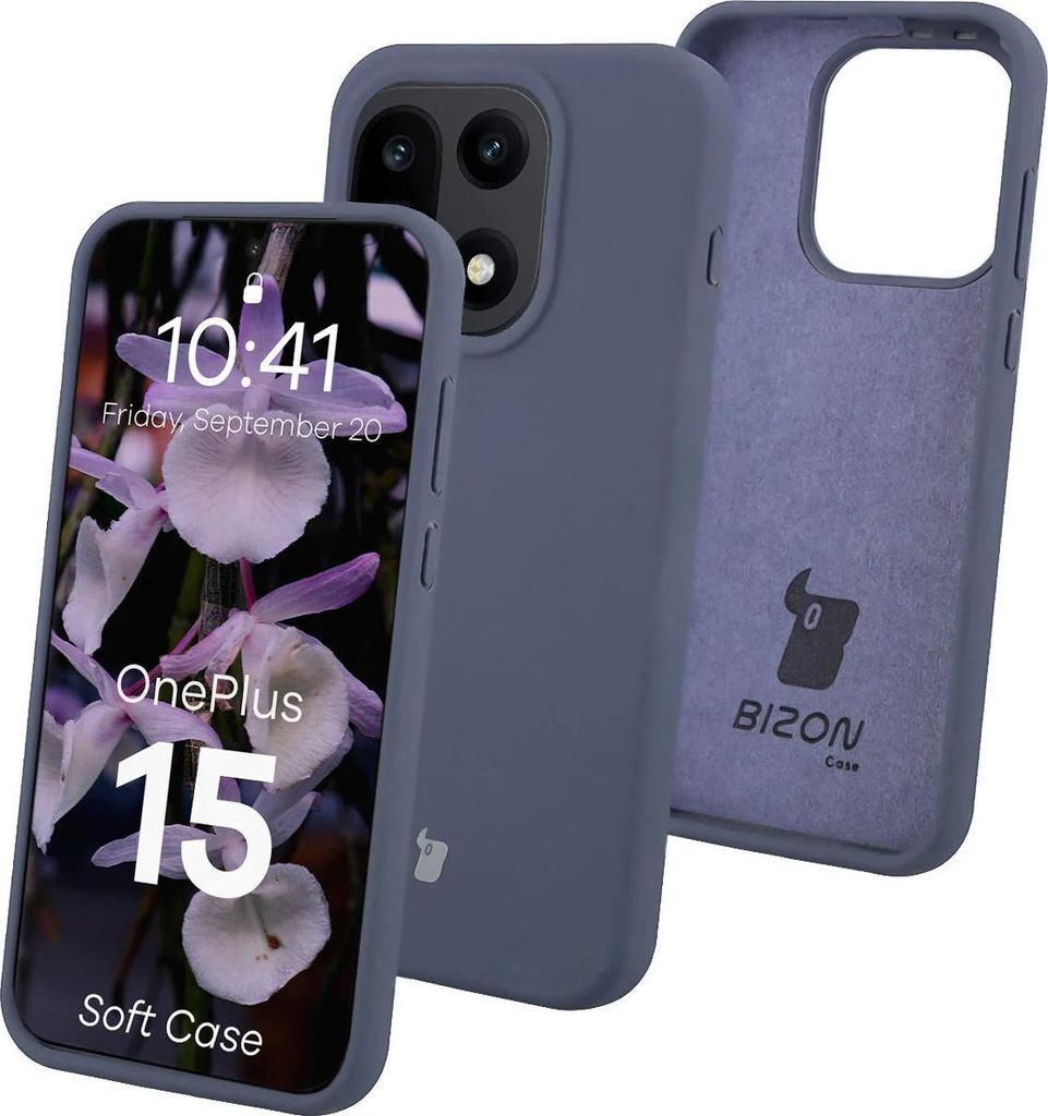 Silikon Handyhülle für OnePlus 15, Bizon Soft Case, Dunkelblau