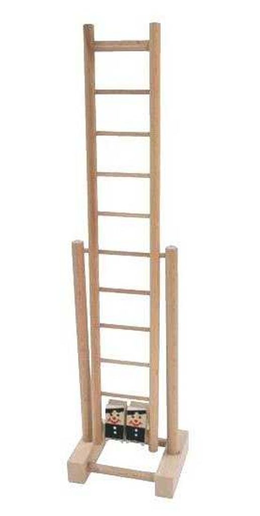 Tschechisches Holzspielzeug Holzleiterrennen Schornsteinfeger