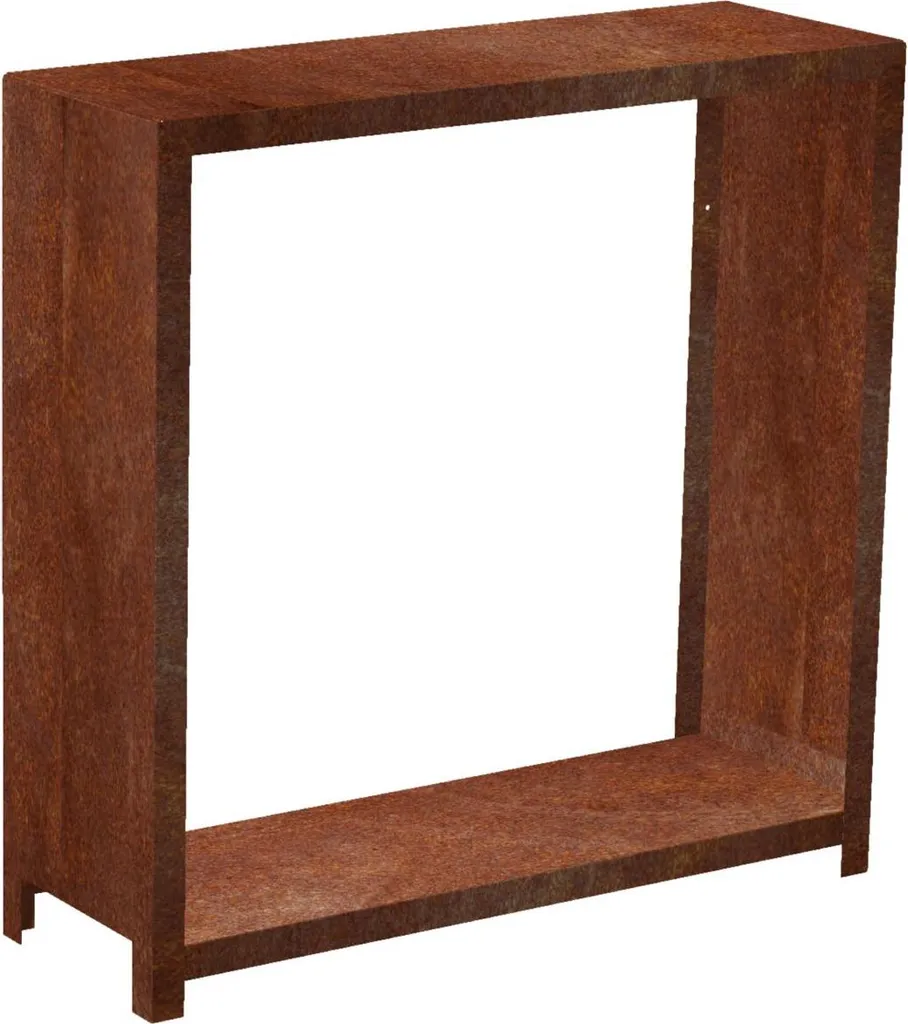 Sabot de Jardin 120x120x40 cm en Acier Corten Durable CORGARDEN 1036