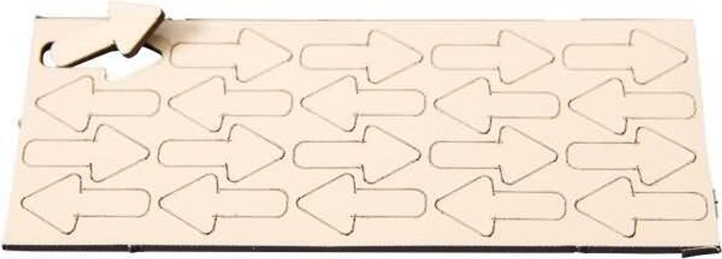 Magnetische Symbole Pfeil 22,5x12mm VE=20 Stück sand