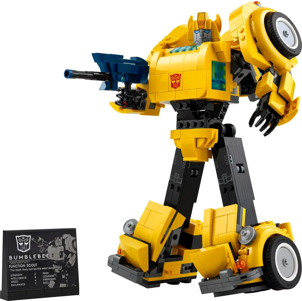 LEGO 10338 Bumblebee Autobot Transformable - Modèle d'Exposition Ultra Détaillé