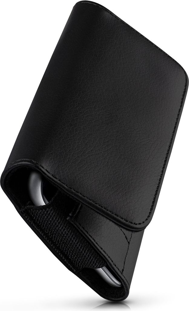 moex Handy Quertasche kompatibel mit Umidigi S5 Pro - Hülle mit Gürtelclip, Schwarz
